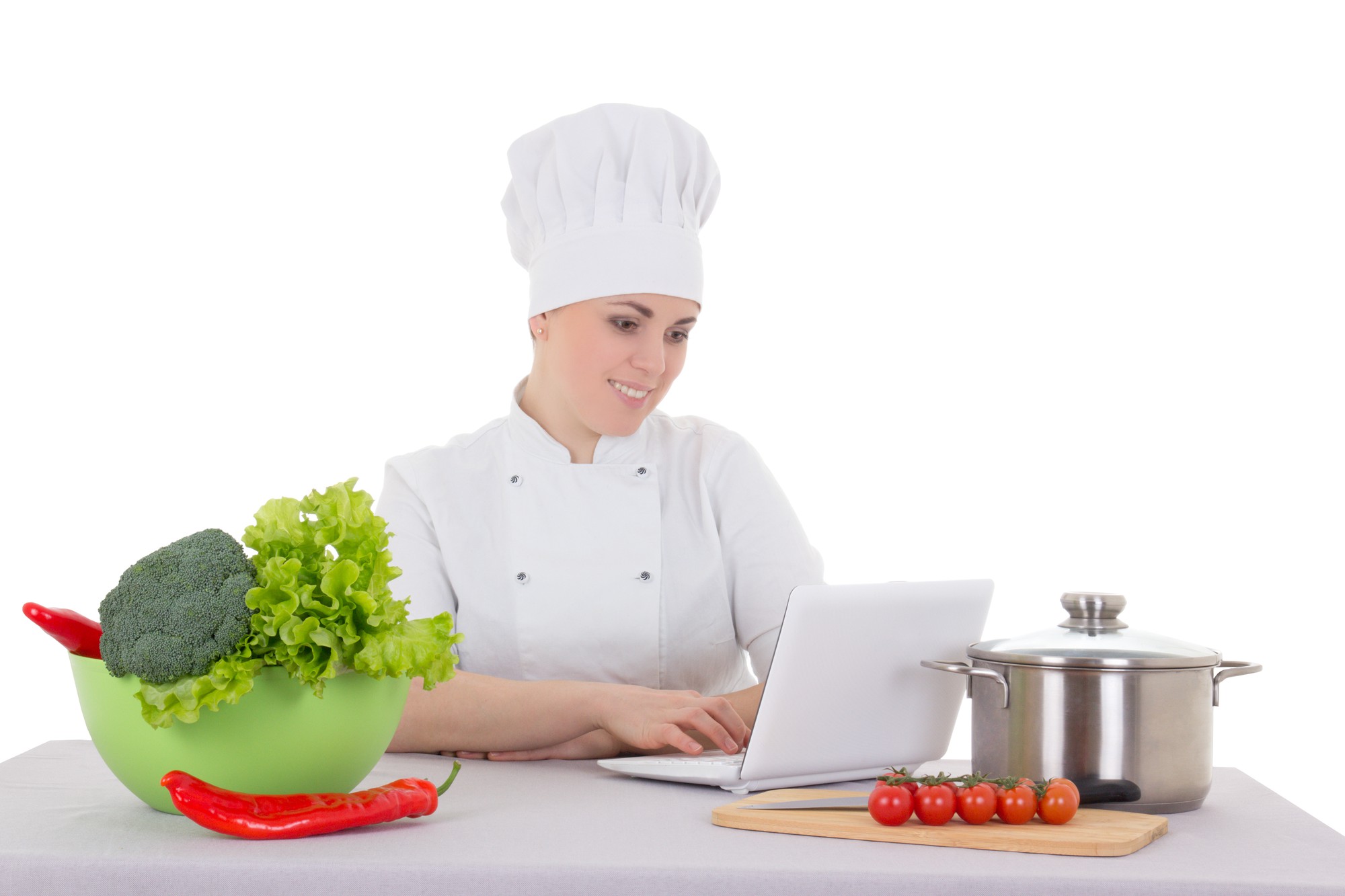Lezione online con chef che spiega tecniche